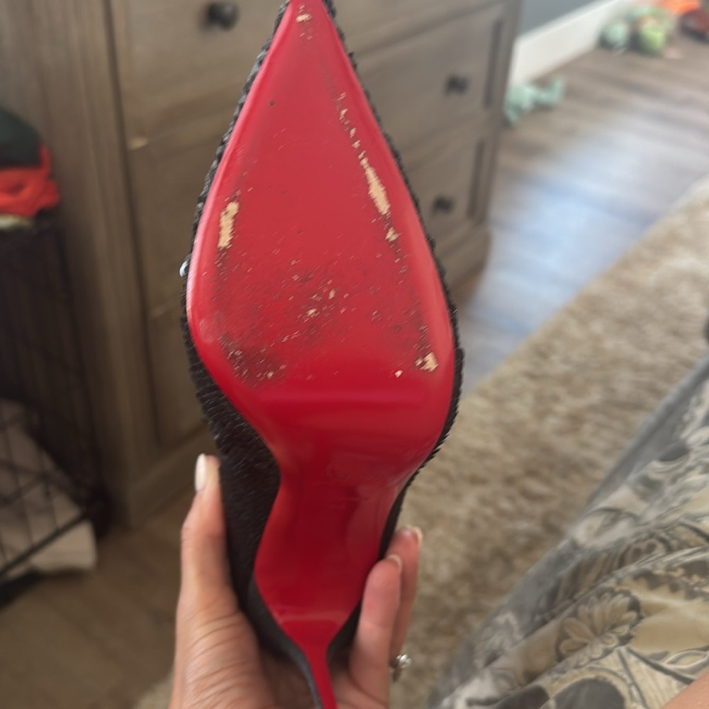 Christian louboutin moulakate 100 paile charbon - Picture 6 of 8